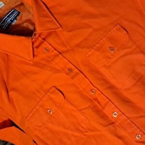 Northwest Winter Weight Outdoor Shirt - Hunter Orange, Ideal for Cold Weather